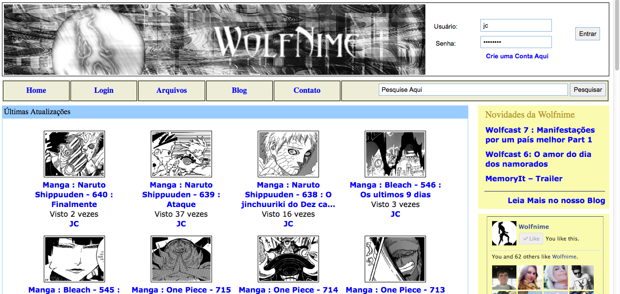 Current Wolfnime 4 – WP image